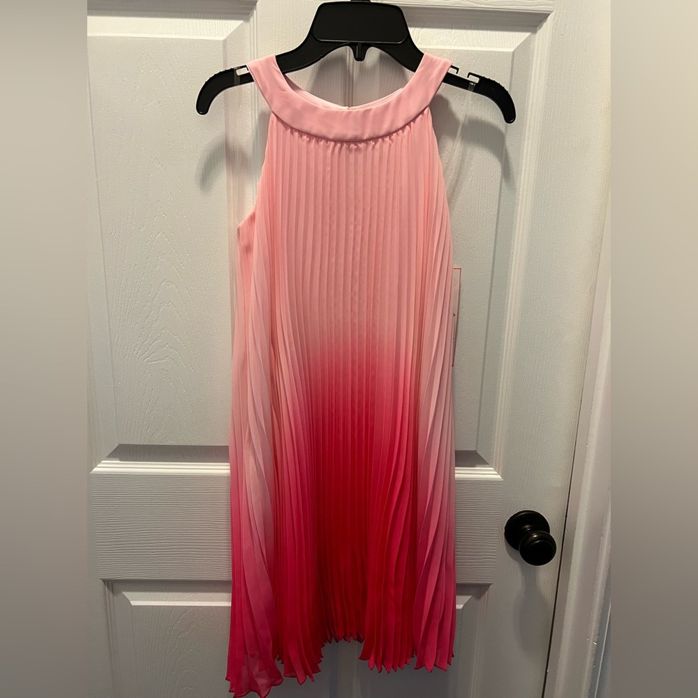 Rare editions youth pink ombré dress